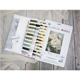 Embroidery kit The Light of Spring Peonies Embroidery kit The Light of Spring Peonies