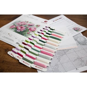 Luca-S Embroidery kit The Charm of Peonies