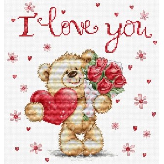 Luca-S Kit de broderie Je T'aime