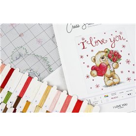 Kit de broderie Je T'aime Kit de broderie Je T'aime