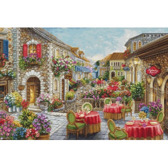 Luca-S Stickset Fiori Caffes