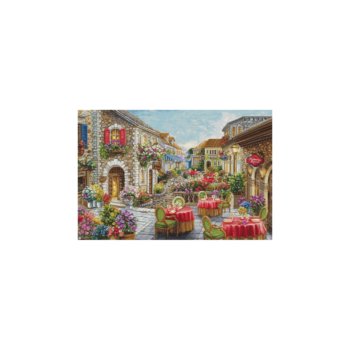 Luca-S Kit de broderie Fiori Cafés