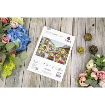 Luca-S Stickset Fiori Caffes