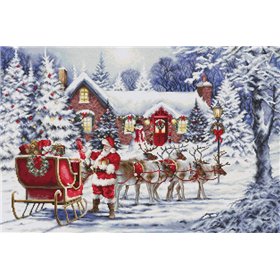 Embroidery kit Santa's Visit Embroidery kit Santa's Visit