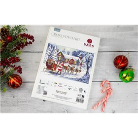 Embroidery kit Santa's Visit Embroidery kit Santa's Visit