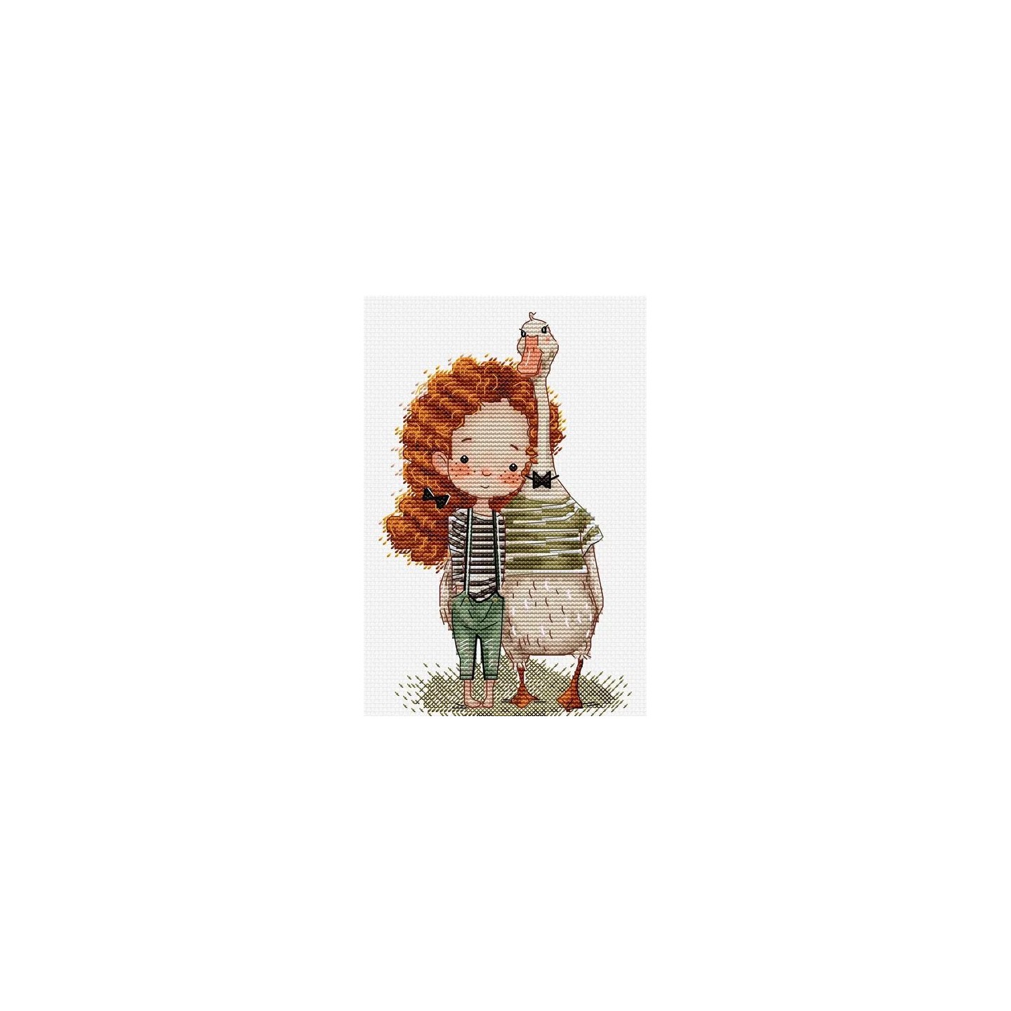 Kit de broderie Lucy et l'Oie