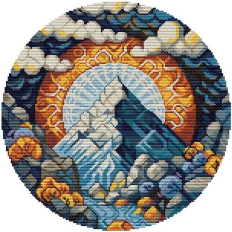 Borduurpakket Glitterberg