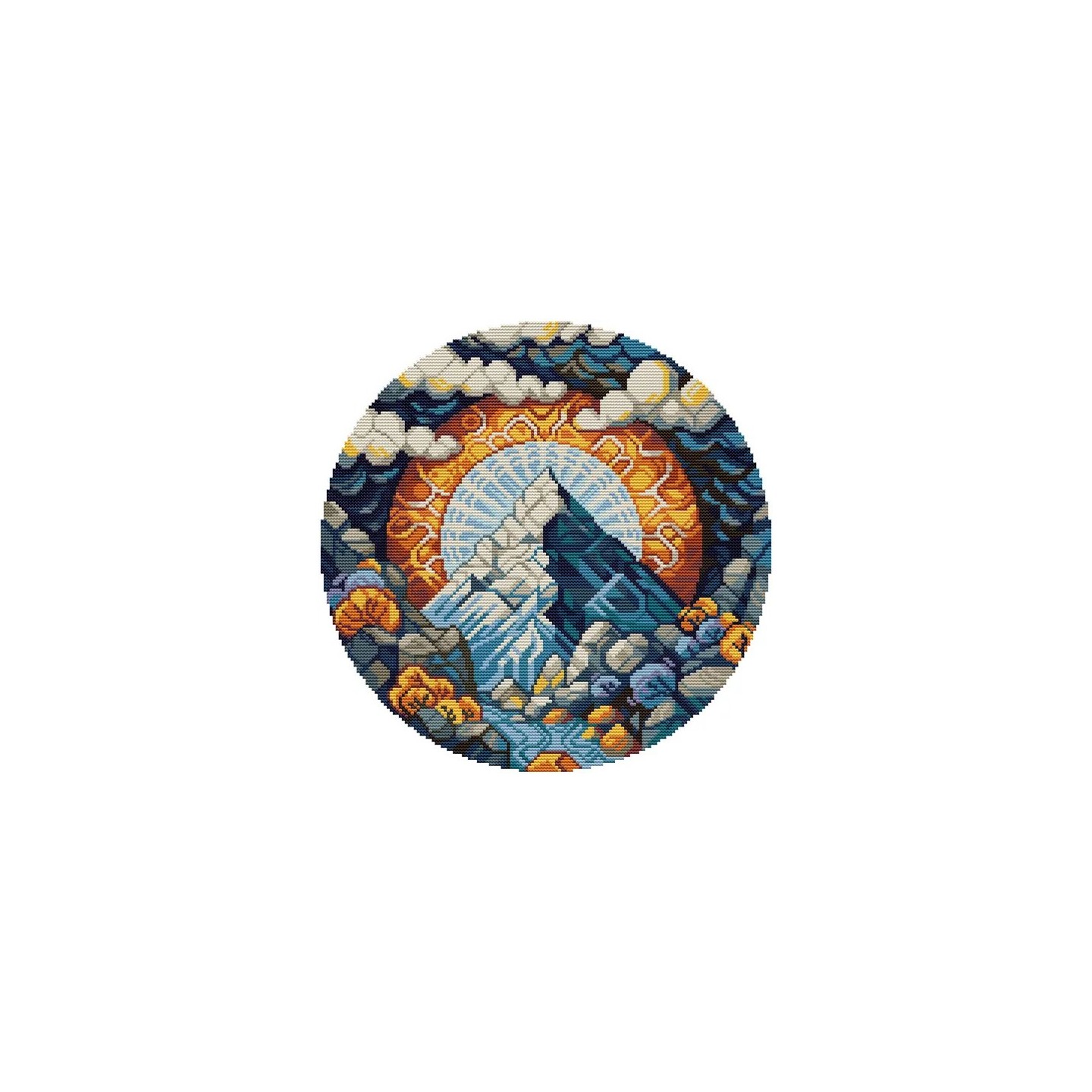 Kit de broderie Montagne Scintillante