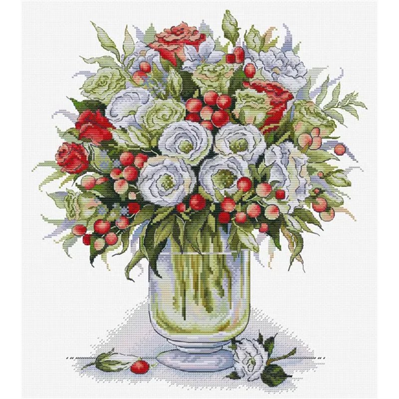 Kit de broderie Le Bouquet de la Passion Kit de broderie Le Bouquet de la Passion
