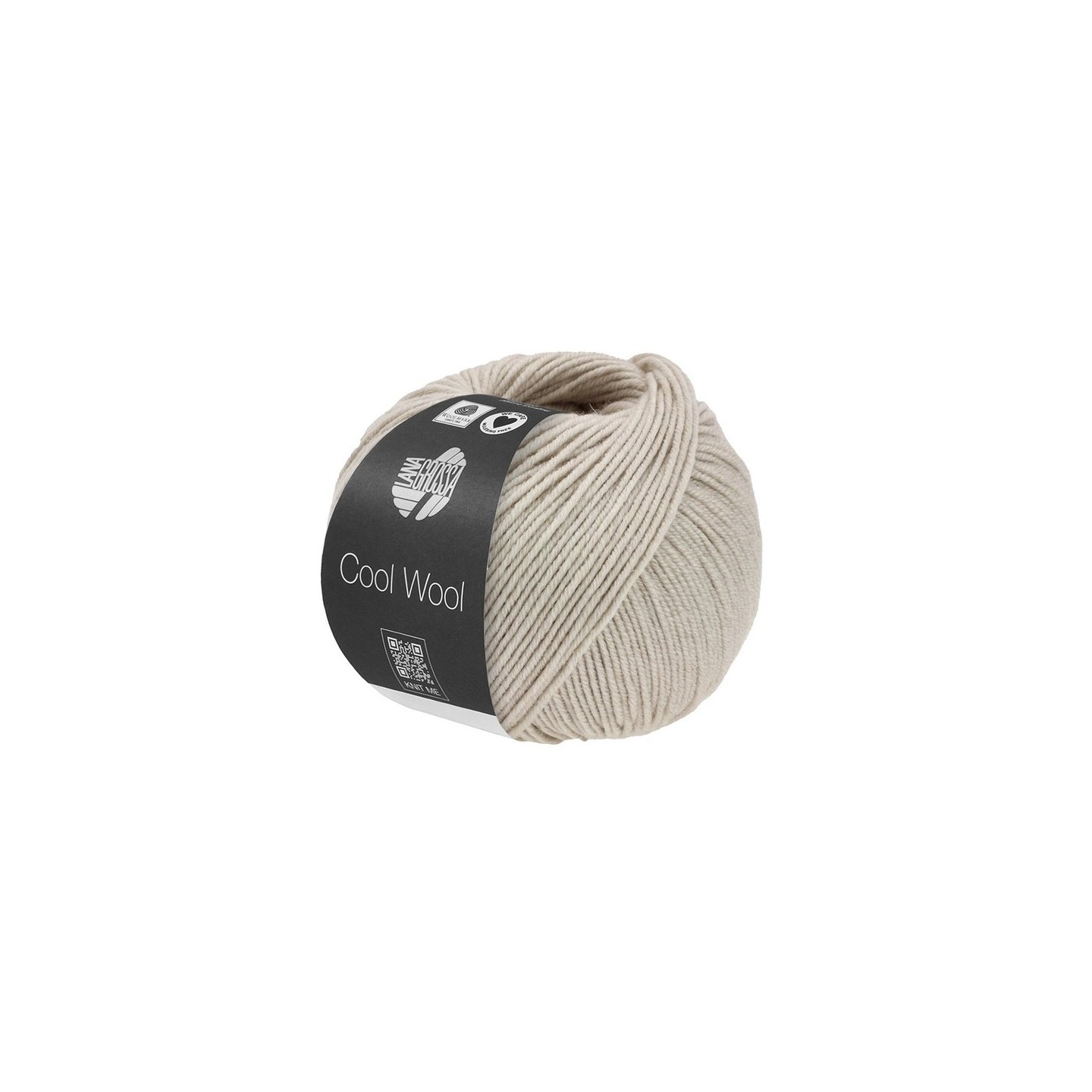 Lana Grossa Cool Wool Mélange Grijsbeige gemeleerd 1491