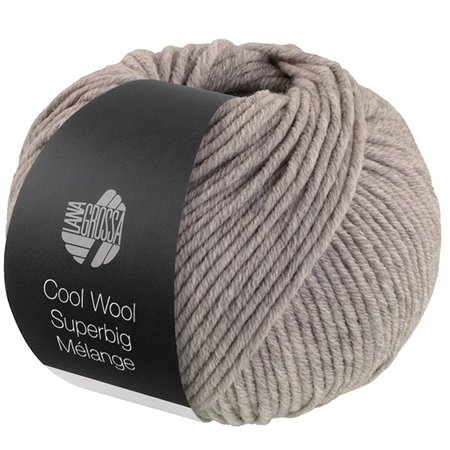 Lana Grossa Cool Wool Superbig Mélange Grijsbeige 215