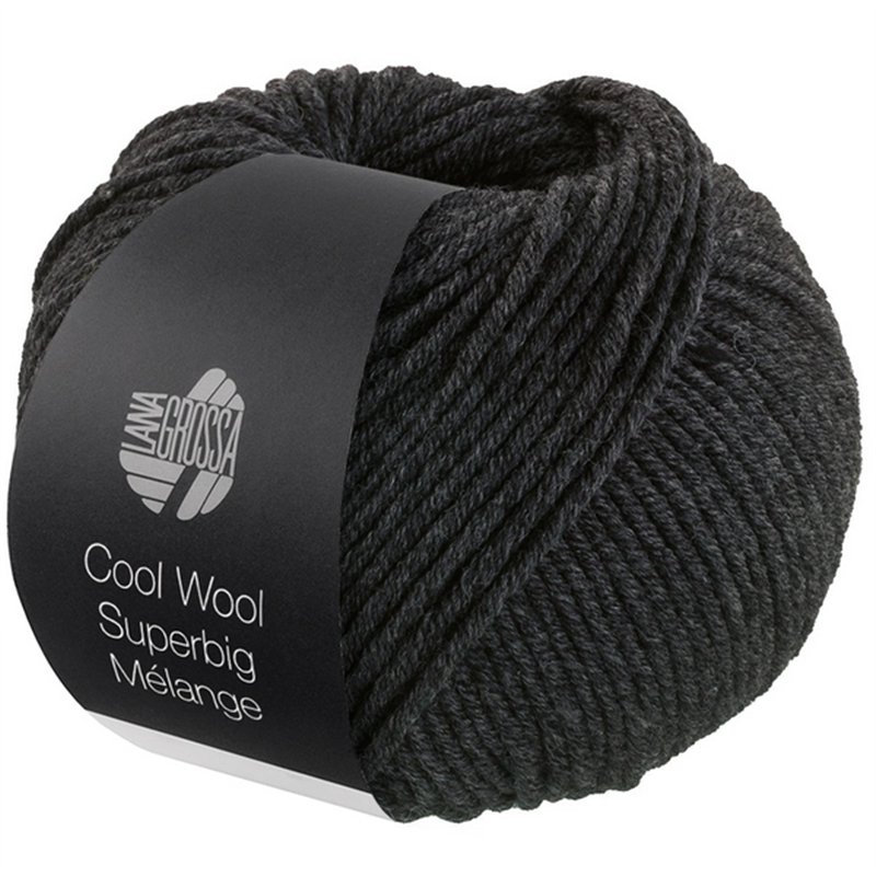 Cool Wool Superbig Mélange Dunkelgrau 218