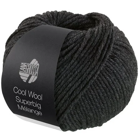 Cool Wool Superbig Mélange Donkergrijs gemeleerd 218