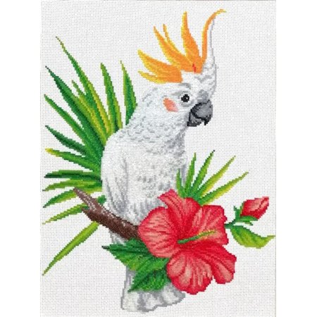 Embroidery kit Cockatoo call