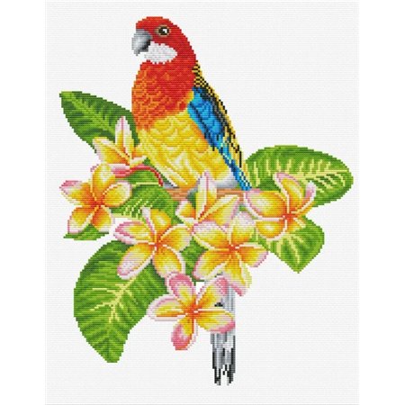 Borduurpakket Frangipanni Rosella