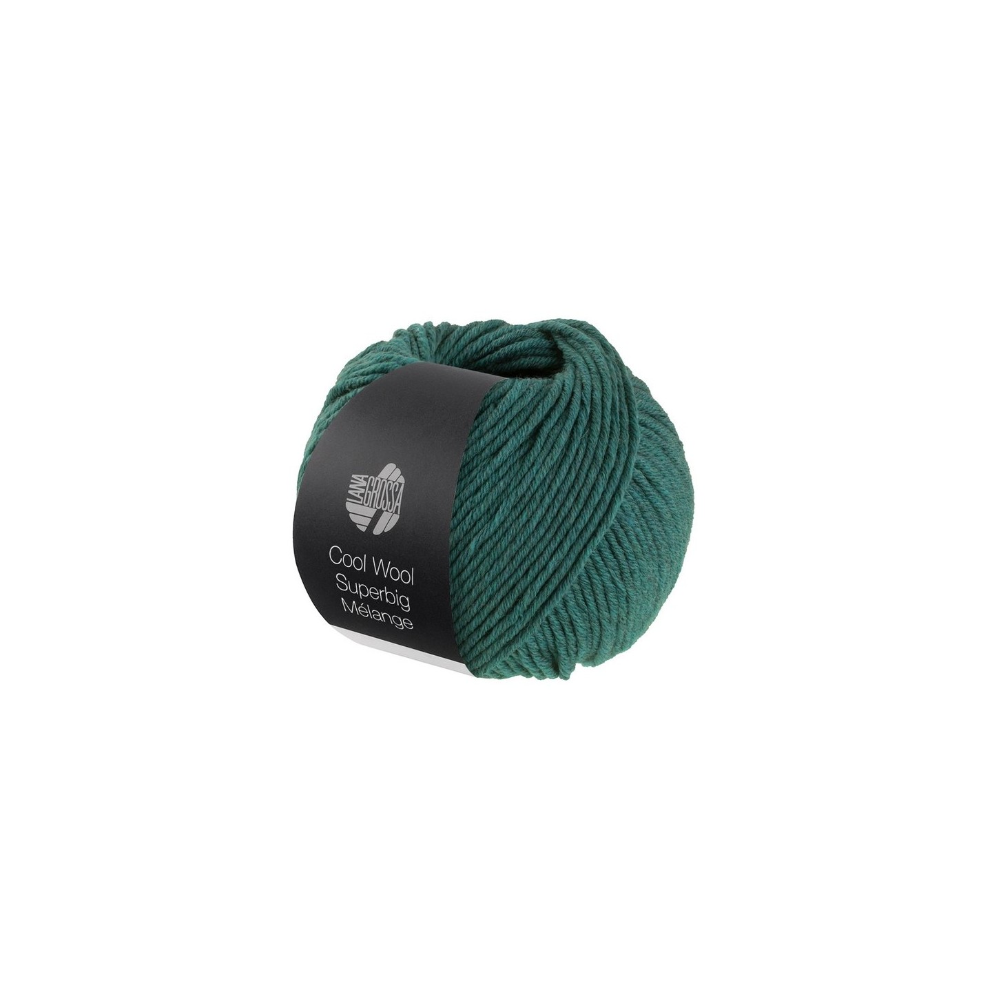 Cool Wool Superbig Mélange vert foncé 210