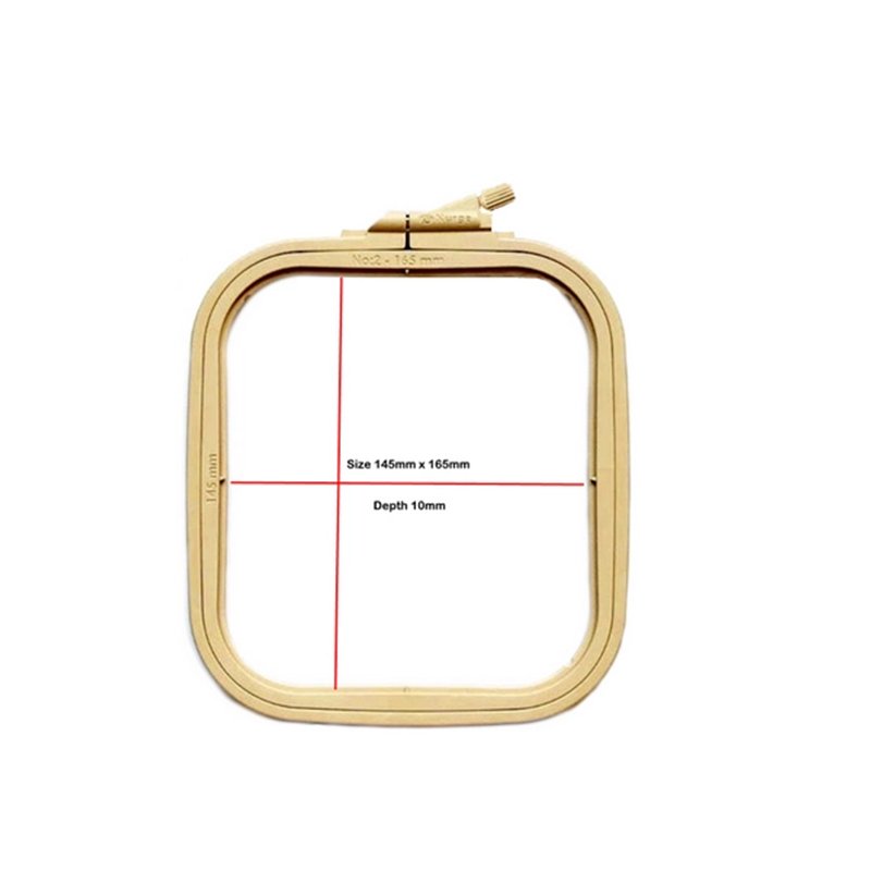 Borduurring Nurge 9,5 x 11 cm koffiebruin
