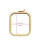 Borduurring Nurge 9,5 x 11 cm koffiebruin