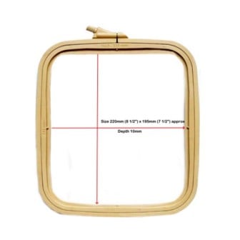  Embroidery frame Nurge 14,5 x 16,5 cm Coffee Brown