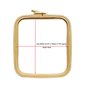  Embroidery frame Nurge 14,5 x 16,5 cm Coffee Brown