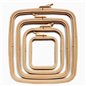 Borduurring Nurge 14,5 x 16,5 cm koffiebruin