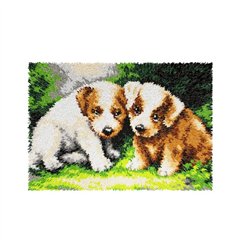 Latch hook rug kit Puppies 4176
