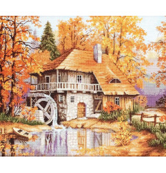 Embroidery kit Autumn Landscape Embroidery kit Autumn Landscape