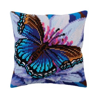 Coussin à broder Turquoise volatile 5313