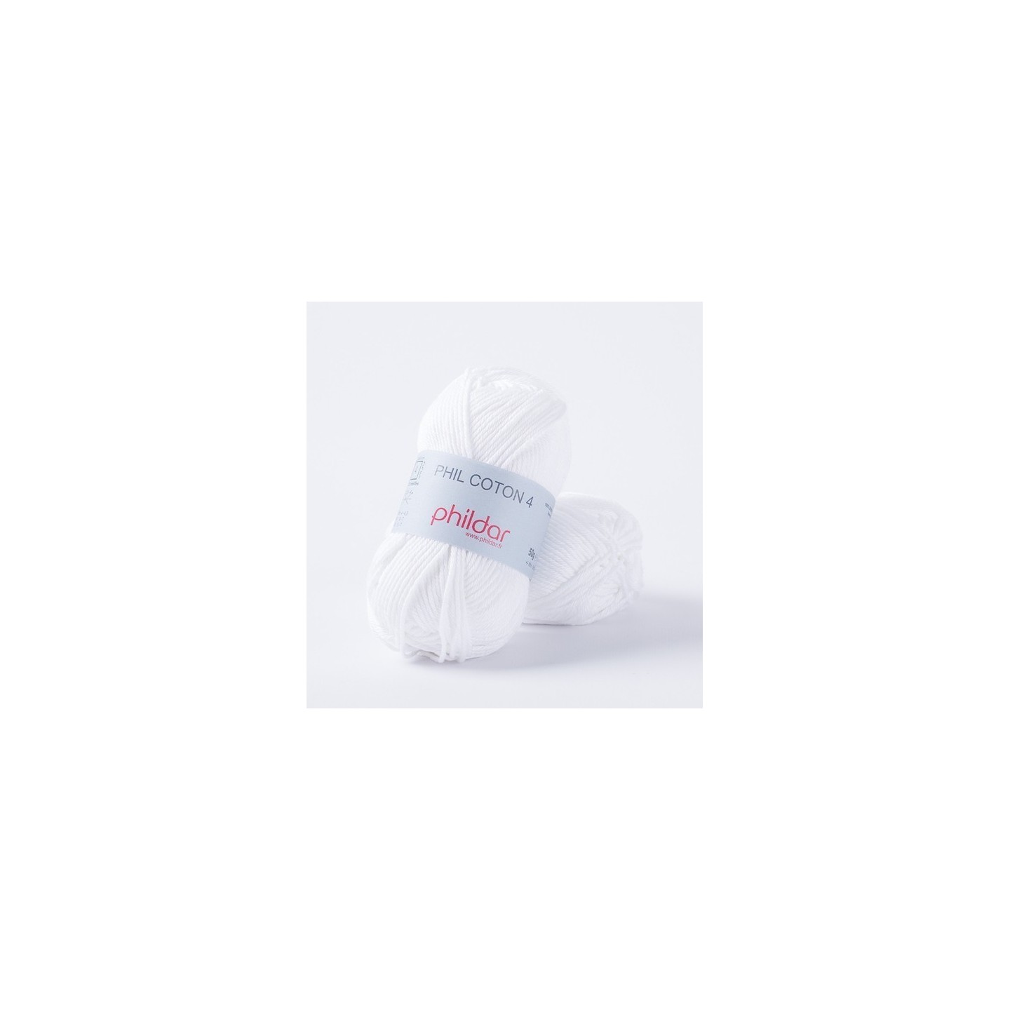 Haakgaren Phildar Phil Coton 4 blanc