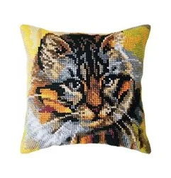 Borduurkussen Wie runt het huis? 5481