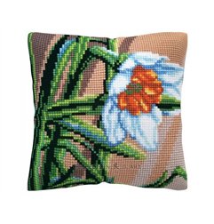 Stitch cushion kit White narcissus 5487