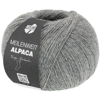 Lana Grossa Meilenweit 100 Alpaca 2014 Grijs