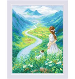 Embroidery kit Where does the river flow Embroidery kit Where does the river flow