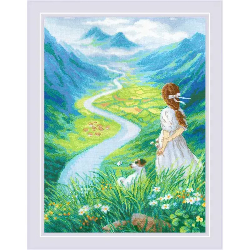 Embroidery kit Where does the river flow Embroidery kit Where does the river flow