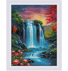 Embroidery kit Magical Waterfall Embroidery kit Magical Waterfall