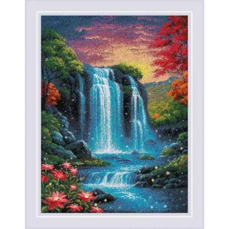 Riolis Stickset Zauberhafter Wasserfall