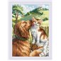 Borduurpakket Zoals kat en hond