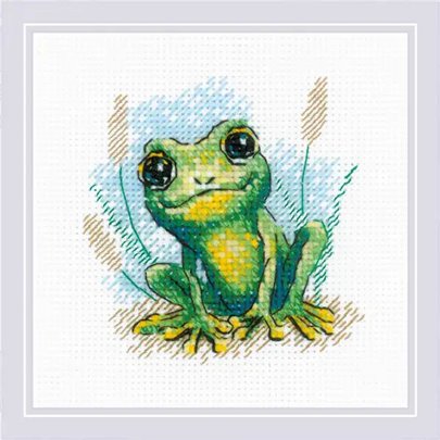 Embroidery kit Little Frog 