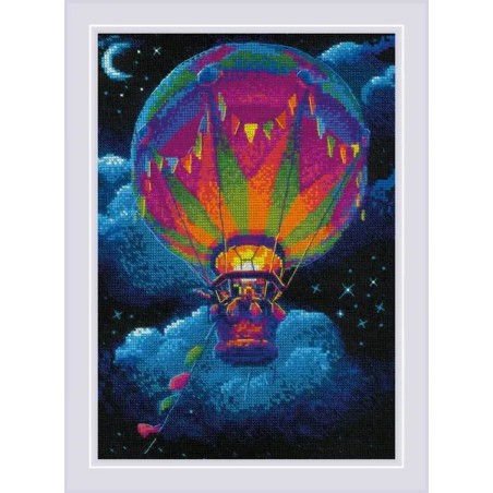 Embroidery kit Hot Air Balloon 