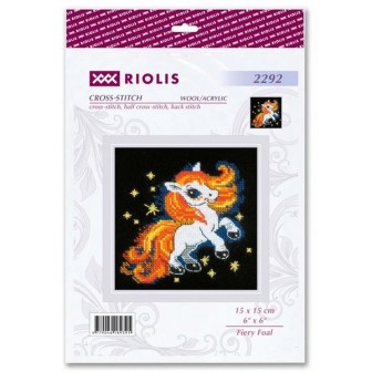 Riolis Stickset Flammenreiches Fohlen