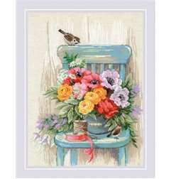 Kit de broderie Fleurs du jardin Kit de broderie Fleurs du jardin