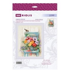 Borduurpakket Tuinbloemen Borduurpakket Tuinbloemen