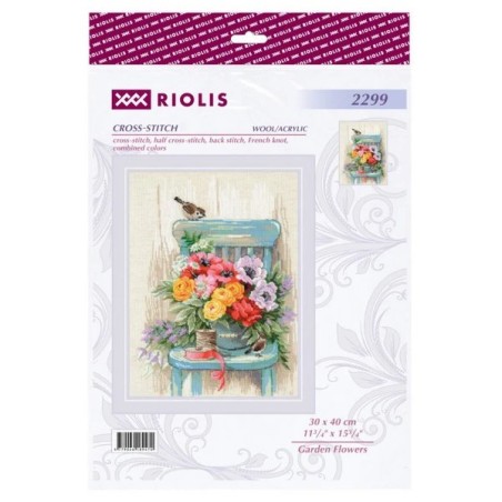 Borduurpakket Tuinbloemen