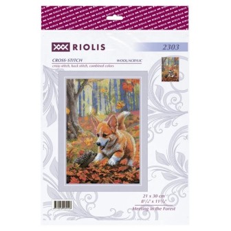 Riolis Embroidery kit Meeting in the Forest