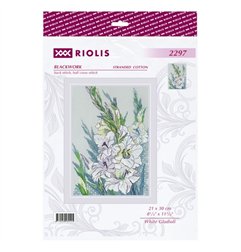 Kit de broderie Gladioles blancs Kit de broderie Gladioles blancs