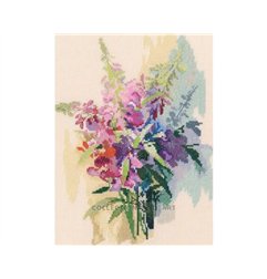 Kit de broderie Épilobe Framboise