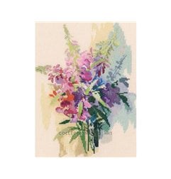 Embroidery kit Raspberry fireweed 