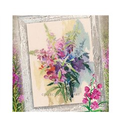 Kit de broderie Épilobe Framboise