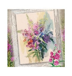 Embroidery kit Raspberry fireweed 