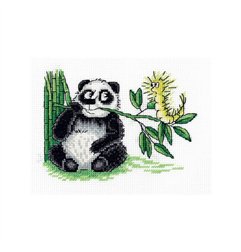 Borduurpakket Panda en de rups